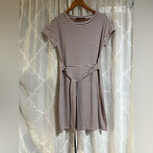 Striped Black and White Dress